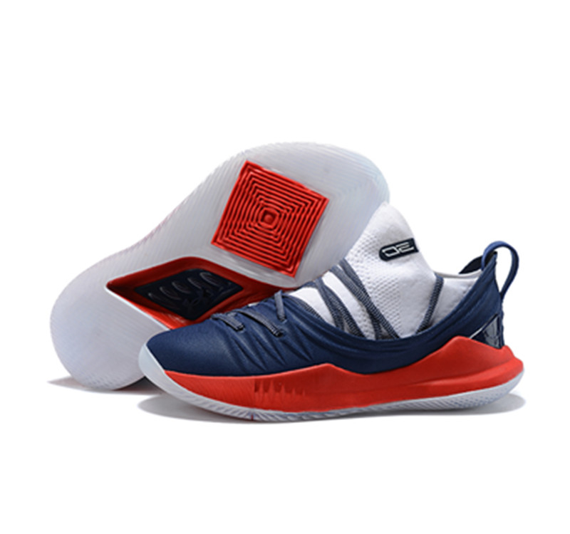 Curry 5 Shoes low Red Blue White